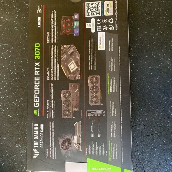 ASUS TUF Gaming GeForce RTX 3070 OC 8GB GDDR6 Graphics Card NON LHR - Picture 4 of 5